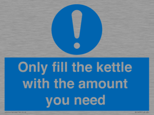 Only fill the kettle with the amount you need